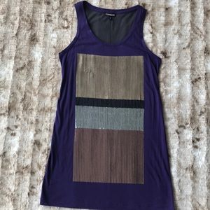 NWOT Express Long Tank Top with Sequins.Size XS.🌸